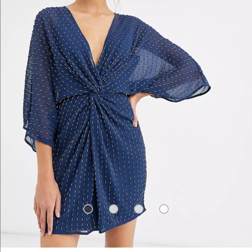 ASOS DESIGN kimono mini dress in sequin